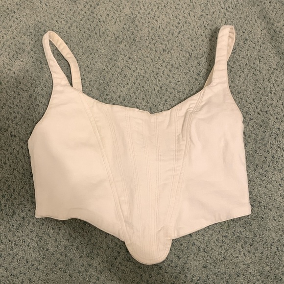 zara denim top - Picture 1 of 2